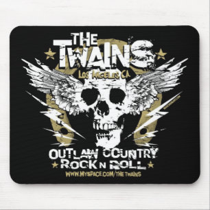 De TWAINS Skull n' Hoefijzer Mousepad Muismat
