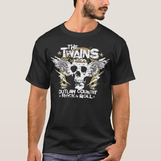 De TWAINS Skull n' Hoefijzer T-shirt! T-shirt (Voorkant)