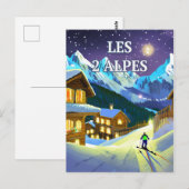 De twee Alpen: Eclat Montagnard, Aventure Hivernal Briefkaart (Voorkant / Achterkant)