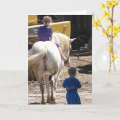 De twee Amish-meisjes en hun paarden Kaart (Gele Bloem)