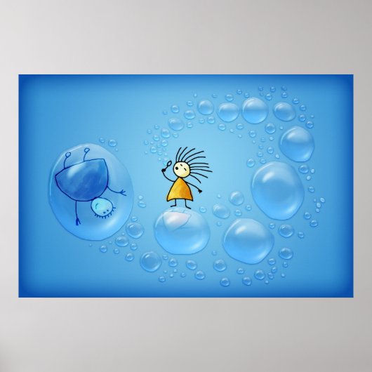 De twee en de bubbels poster (Voorkant)