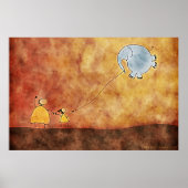 De twee en de olifant poster (Voorkant)