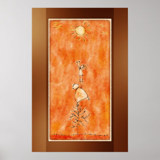 De twee en de zon poster