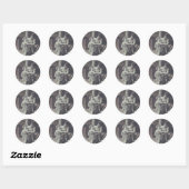 De twee families ronde sticker (Vel)