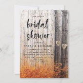 De twee geliefden hakten Herfsten Vrijgezellenfees Kaart (Voorkant)