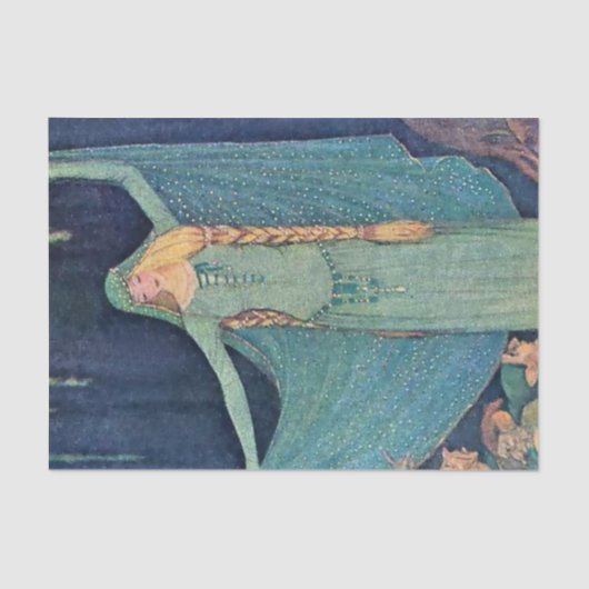 “De Twee Koningskinderen” door Elenore Abbott Tissuepapier (Voorkant)