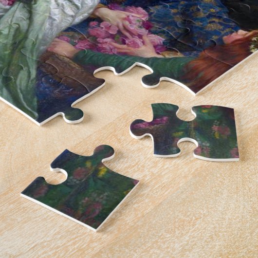 De twee kronen, 1900 door Frank Dicksee Legpuzzel (Zijkant)