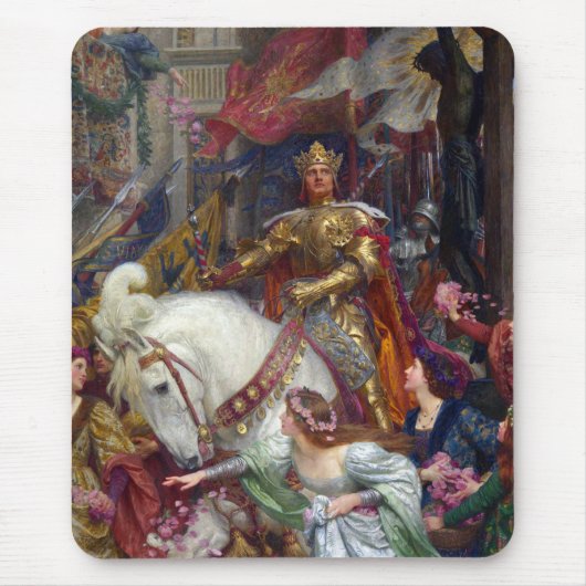 De twee kronen, 1900 door Frank Dicksee Muismat (Voorkant)