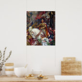 De twee kronen, 1900 door Frank Dicksee Poster (Keuken)