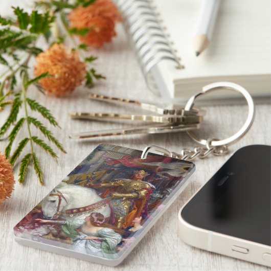 De twee kronen, 1900 door Frank Dicksee Sleutelhanger (Voorkant Rechts)