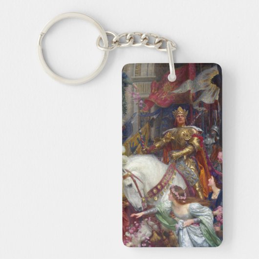 De twee kronen, 1900 door Frank Dicksee Sleutelhanger (Voorkant)