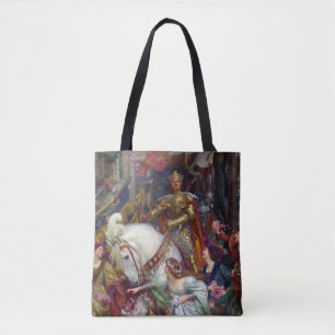 De twee kronen, 1900 door Frank Dicksee Tote Bag