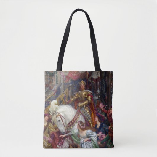 De twee kronen, 1900 door Frank Dicksee Tote Bag (Voorkant)