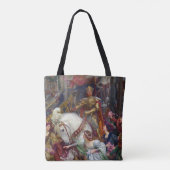 De twee kronen, 1900 door Frank Dicksee Tote Bag (Achterkant)