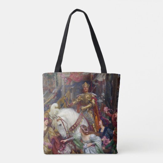 De twee kronen, 1900 door Frank Dicksee Tote Bag (Achterkant)