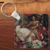 De twee kronen door Sir Frank Bernard Dicksee Sleutelhanger (Voorkant)