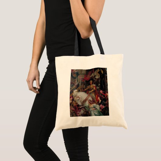 De twee kronen door Sir Frank Bernard Dicksee Tote Bag (Voorkant (product))