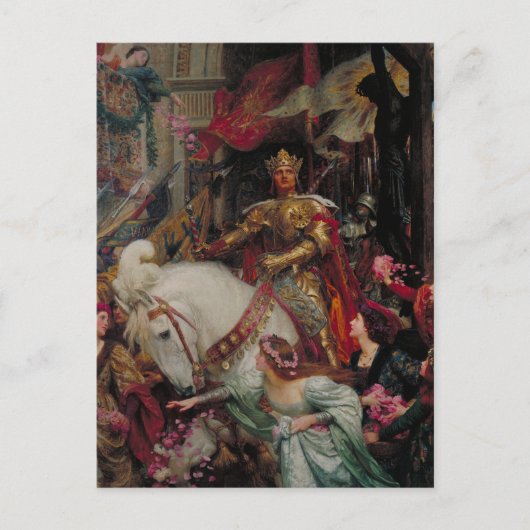 De twee kroontjes van Sir Frank Bernard Dicksee Briefkaart (Voorkant)