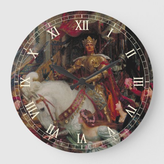 De twee kroontjes van Sir Frank Bernard Dicksee Grote Klok (Voorkant)