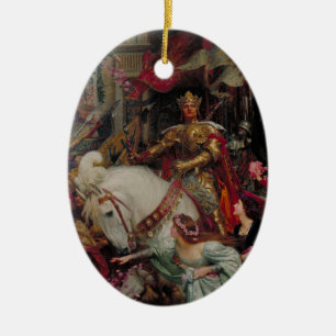 De twee kroontjes van Sir Frank Bernard Dicksee Keramisch Ornament