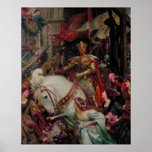 De twee kroontjes van Sir Frank Bernard Dicksee Poster