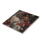 De twee kroontjes van Sir Frank Bernard Dicksee Tegeltje (Zijkant)