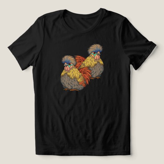 De Twee Kuikens Tri-Blend Shirt (Design voorkant)