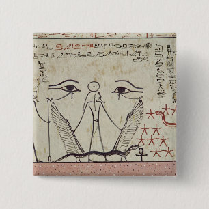 De twee mystieke ogen, van de Tomb van Vierkante Button 5,1 Cm