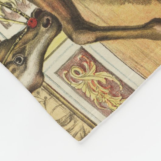 De twee paardenacts zijn Circus Performance, Circa Fleece Deken (Hoek)