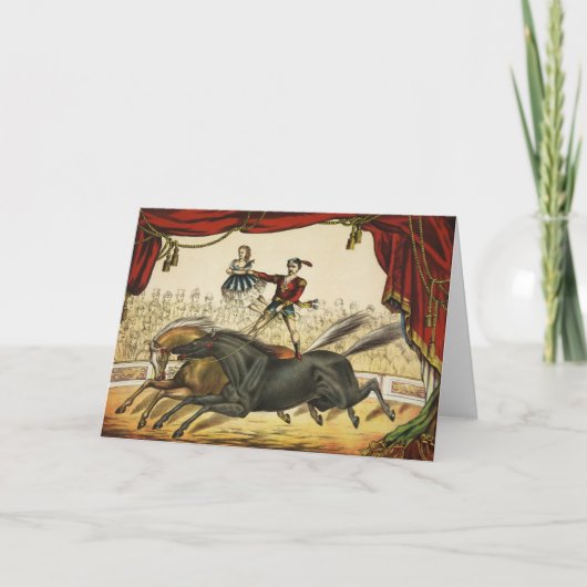 De twee paardenacts zijn Circus Performance, Circa Kaart (Voorkant)