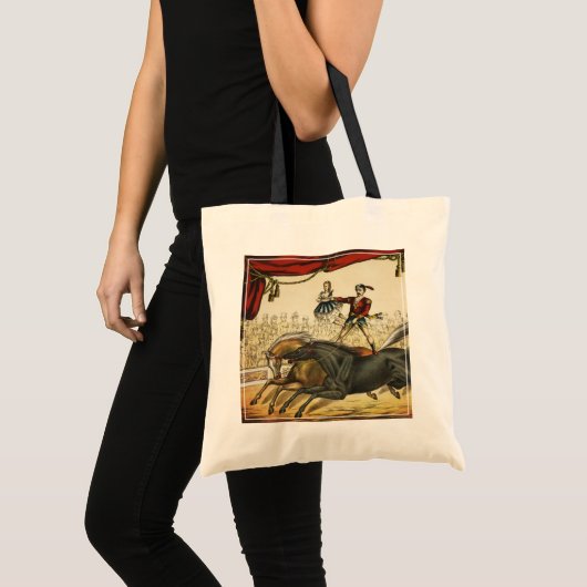 De twee paardenacts zijn Circus Performance, Circa Tote Bag (Voorkant (product))