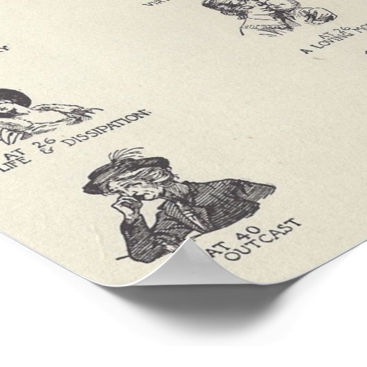 De twee Paden (vrouwen) Poster (Hoek)