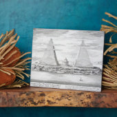 De twee Pyramiden van Moeris, koning van Egypte en Fotoplaat (Zijkant)