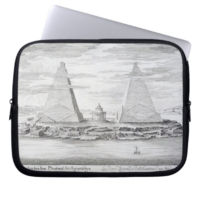 De twee Pyramiden van Moeris, koning van Egypte en Laptop Sleeve (Voorkant)
