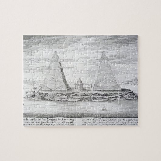 De twee Pyramiden van Moeris, koning van Egypte en Legpuzzel (Horizontaal)