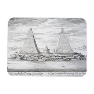 De twee Pyramiden van Moeris, koning van Egypte en Magneet
