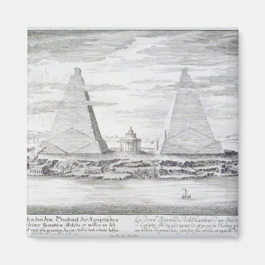 De twee Pyramiden van Moeris, koning van Egypte en Magneet (Voorkant)
