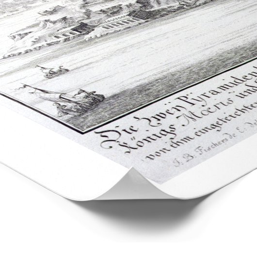 De twee Pyramiden van Moeris, koning van Egypte en Poster (Hoek)