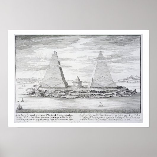 De twee Pyramiden van Moeris, koning van Egypte en Poster (Voorkant)