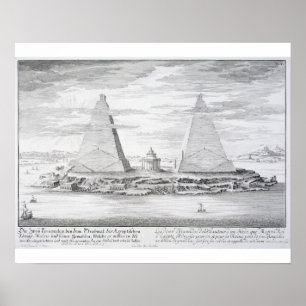 De twee Pyramiden van Moeris, koning van Egypte en Poster