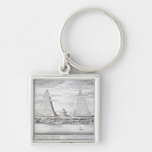 De twee Pyramiden van Moeris, koning van Egypte en Sleutelhanger