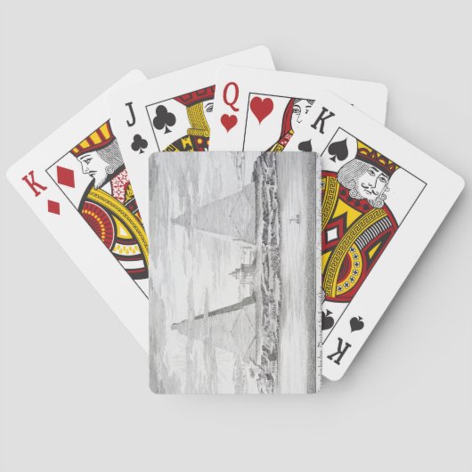 De twee Pyramiden van Moeris, koning van Egypte en Speelkaarten (Achterkant)