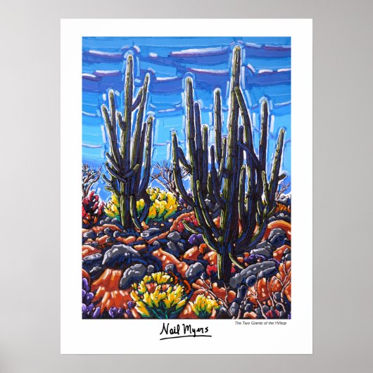 De twee reuzen van het Hilltop-Poster Poster (Voorkant)