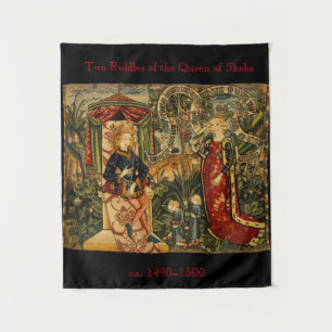 De twee Riddles van de koningin van Sheba Renaissa Wandkleed
