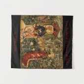 De twee Riddles van de koningin van Sheba Renaissa Wandkleed (Voorkant (horizontaal))