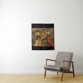 De twee Riddles van de koningin van Sheba Renaissa Wandkleed (In situ)