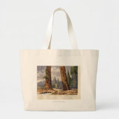 De twee Sentinels, op de Grove of Big Trees Grote Tote Bag (Voorkant)