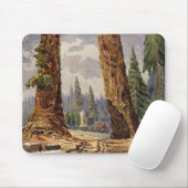 De twee Sentinels, op de Grove of Big Trees Muismat (Met muis)