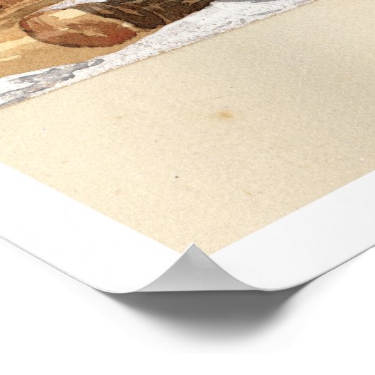 De twee Sentinels, op de Grove of Big Trees Poster (Hoek)