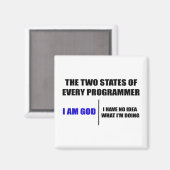 De twee staten van elke programmeur magneet (Voorkant / Achterkant)
